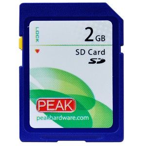 PEAK Hardware 2GB Secure Digital Memory Card (Blue) PEAK Hardware 