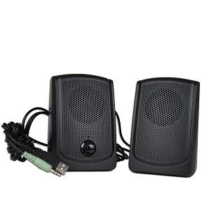 Piece USB 2.0 Powered Multimedia Speaker Set (Black) SP 10600 018 PB