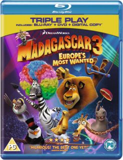 Madagascar 3 Europes Most Wanted   Triple Play (Blu Ray, DVD and 