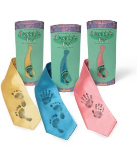 DADDYS TIE  Personalized Baby Footprint & Handprint Ties 