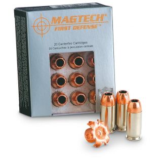 Magtech First Defense 9mm Luger +p 92 Grain Schp Ammo 20 Rounds 