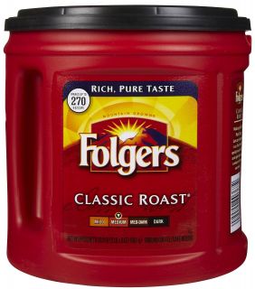 Folgers Classic Roast Ground Coffee, 33.9 oz   