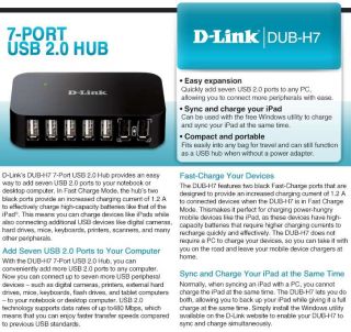 Buy the D Link 7 Port USB 2.0 Hub .ca