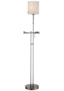 Brushed Steel, Contemporary, Torchiere Floor Lamps By  