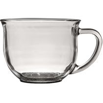 Home Kitchen & Tableware Drinkware Clear Glass Mugs, 18 oz.