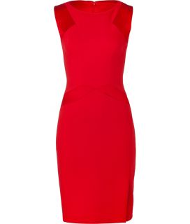 Blumarine Scarlet Red B Fabric Pencil Dress  Damen  Kleider 