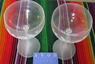 Avon Hummingbird 24 % Lead Crystal/Glass Saucer Champagne Vintage 