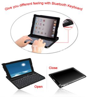 D331 PC Folding Bluetooth Keyboard with Case for iPad 2 Black   Tmart 