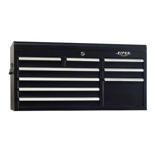 Viper Tool Storage 41 9 Drawer 18G Steel Top Chest, Black :  