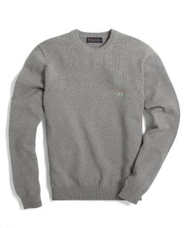 Supima® Logo Crewneck Sweater Light Grey Heather