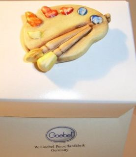 GOEBEL PAINTERS TRAY PIN EXCLUSIVE MINT IN BOX