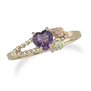 Black Hills Gold Heart Shaped Gemstone Fashion Ring (1 Stone)   View 