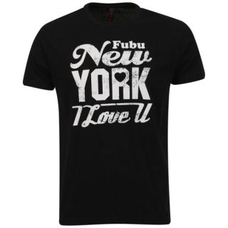FUBU Mens New York T shirt   Black Mens Clothing  TheHut 