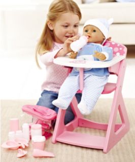 Cup Cake Wooden Highchair   dolls   Mothercare