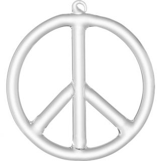 beaker glass peace sign ornament in holiday  CB2
