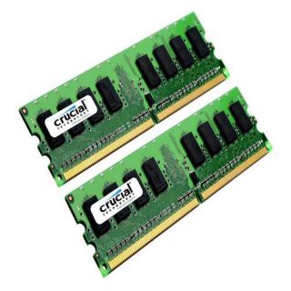 MacMall  Crucial 4GB kit (2GBx2), 240 pin DIMM, DDR2 PC2 5300 Memory 
