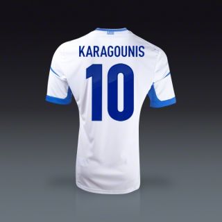 adidas Giorgos Karagounis Greece Home Jersey 12/14  SOCCER