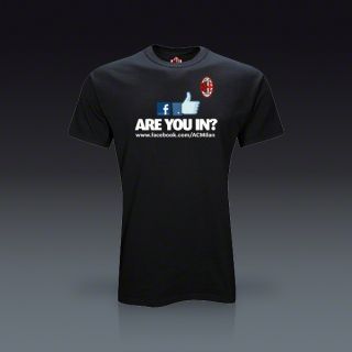 AC Milan 10 Million Friends T Shirt   Black  SOCCER