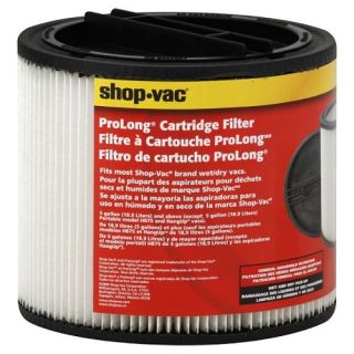Shopvac Filter, ProLong Cartridge, 5 Gallon, Type U, 1 filter   