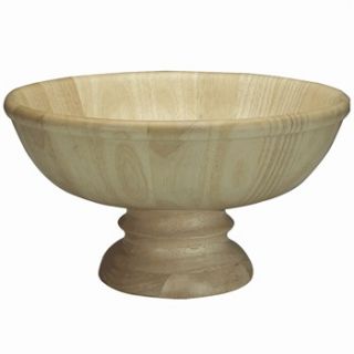 Apollo Natural Rubber Wood Footed Fruit Bowl