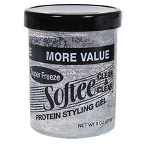 Bulk Softee Super Freeze Protein Styling Gel, 8 oz. at DollarTree