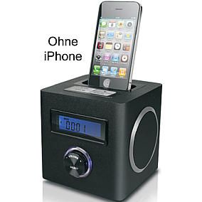 S2 Digital Uhrenradio mit iPhone & iPod Dockingstation CuboS 2.0 