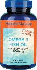Higher Nature Omega 3 Fish Oil 1000mg Capsules   Free Delivery 