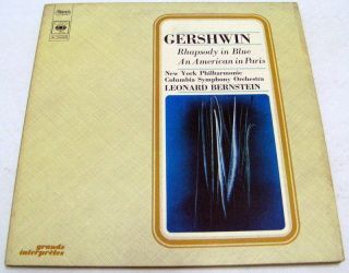 GERSHWIN   Rhapsody in Blue  An American in Pais LEONARD BERNSTEIN 