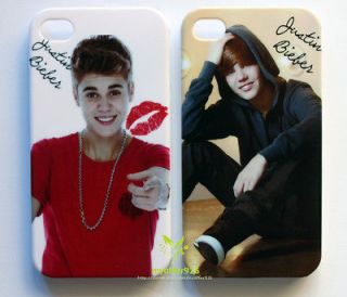   Justin Bieber Hard Back Case Cover for iphone 4 4S justin bieber kiss