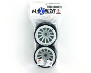 Maximizer Beadlock 17mm Half Offset (28mm) White Monster Truck Wheels 