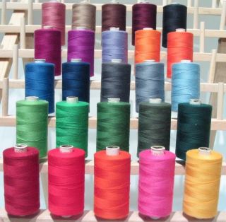 New 25 LARGE 3PLY 1100Yards QUILTING SEWING SERGER THREADS PIECING 