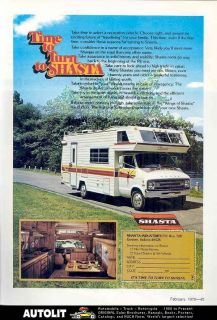 1978 Dodge Shasta Motorhome RV Camper Ad