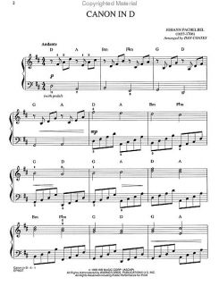 Look inside Canon In D   Easy Piano   Sheet Music Plus