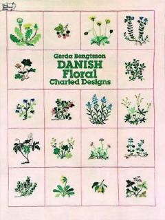 Danish Floral Charted Designs by Gerda Bengtsson (1980, Paperback 