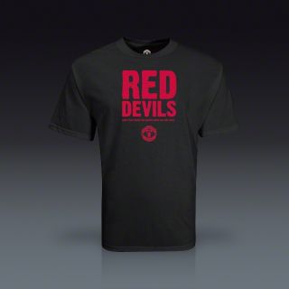 Manchester United Red Devils Distressed T Shirt  SOCCER