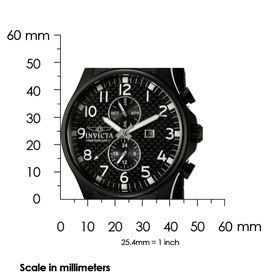Invicta 0383 Watches,Mens Invicta II Black Carbon Fiber Dial Black 