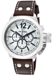 TW Steel CE1007 Watches,Mens CEO Canteen Chronograph White Dial 