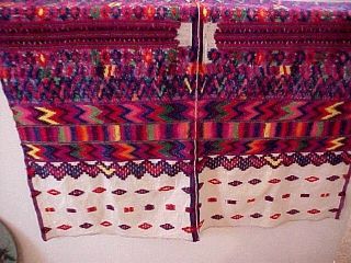 Guatemala Mayan Textile, Nahuala Hupil Hand Woven Throw / Shirt Fabric