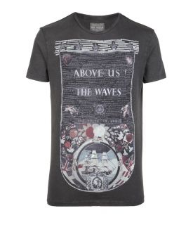Lawrence S/s Crew, Men, Graphic T Shirts, AllSaints Spitalfields