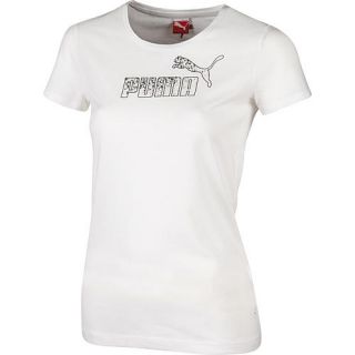 Puma Damen T Shirt Large Logo, weiß weiß im Karstadt sports 