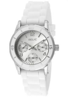Relic By Fossil ZR15582K Watches,Womens Hannah Silver Dial White 