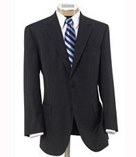 Executive 2 Button Wool Suit with Center Vent and Plain Front Trousers