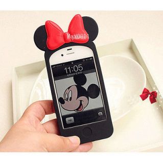   Mickey Minnie Mouse Ear Hello Kitty Case Back Cover for i Phone 4 4S V