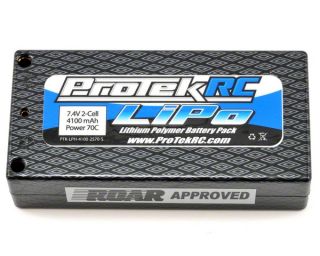 RC Car Battery, ProTek R/C 2S Li Poly 70C Shorty Battery Pack   A Main 