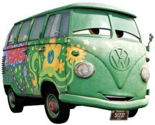   Pixar CARS FILMORE The 60s VW Bus Window Cling Decal Sticker NEW