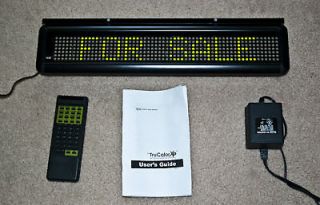   Lite TruColor XP Green LED Scrolling Message Board Sign Remote Control