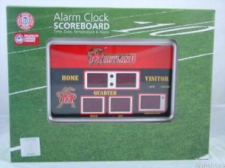 University of Maryland Terrapins Scoreboard Electronic Alarm Clock