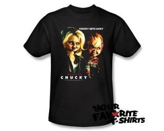 Officially Licensed Bride Of Chucky Chucky Gets Lucky Adult Shirt S 