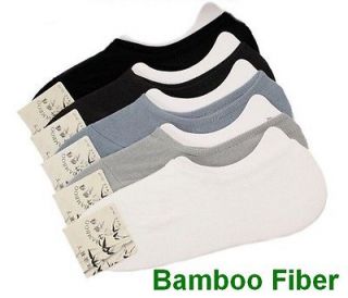 Newly listed 5 Pairs Bamboo Fiber Low Cut No Show Silicon Gel Nonslip 