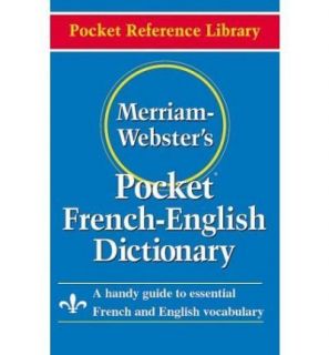 Merriam Webster Pocket French English Dictionary